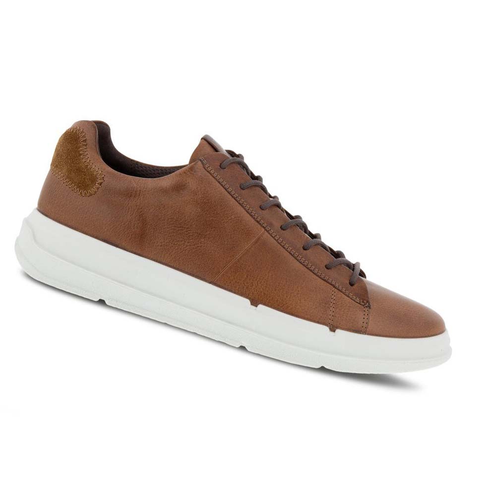 Men\'s Ecco Soft X Classic Sneakers Brown | Canada 641CTV